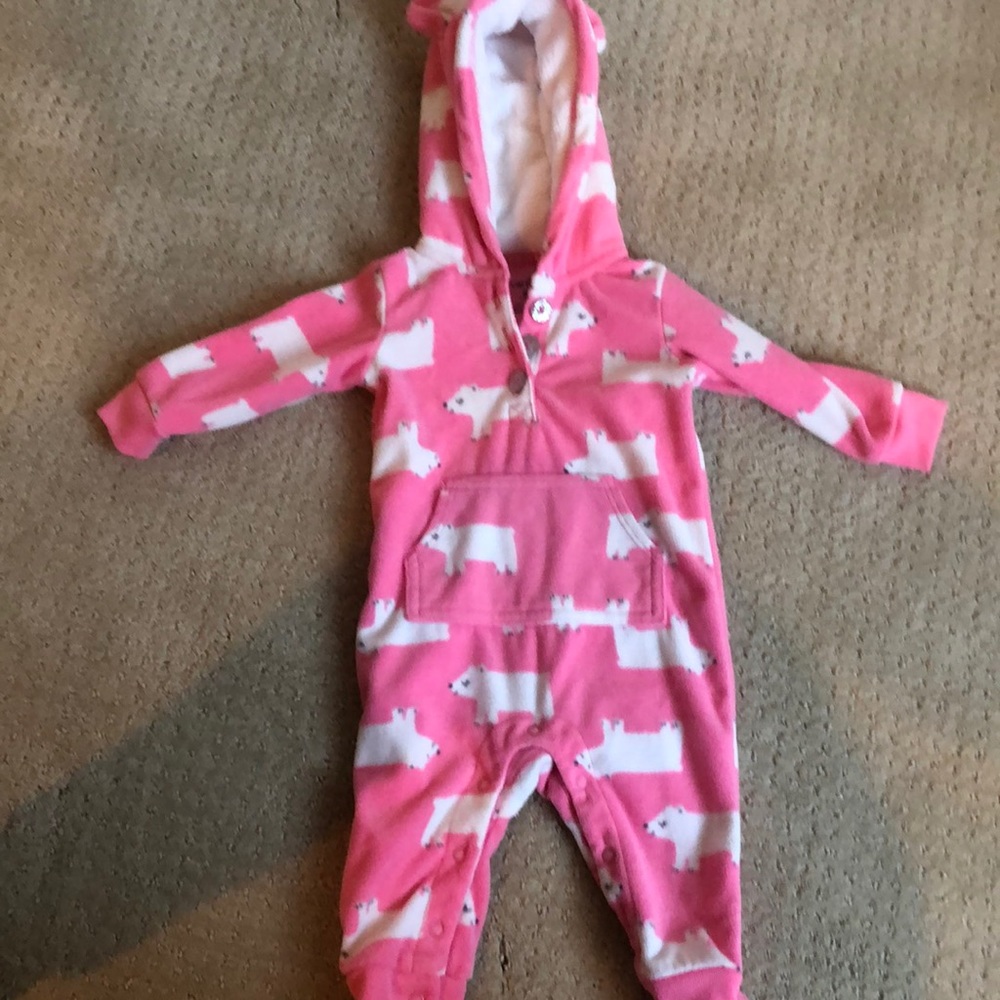 Carter’s Pink and White Polar Bear Outfit